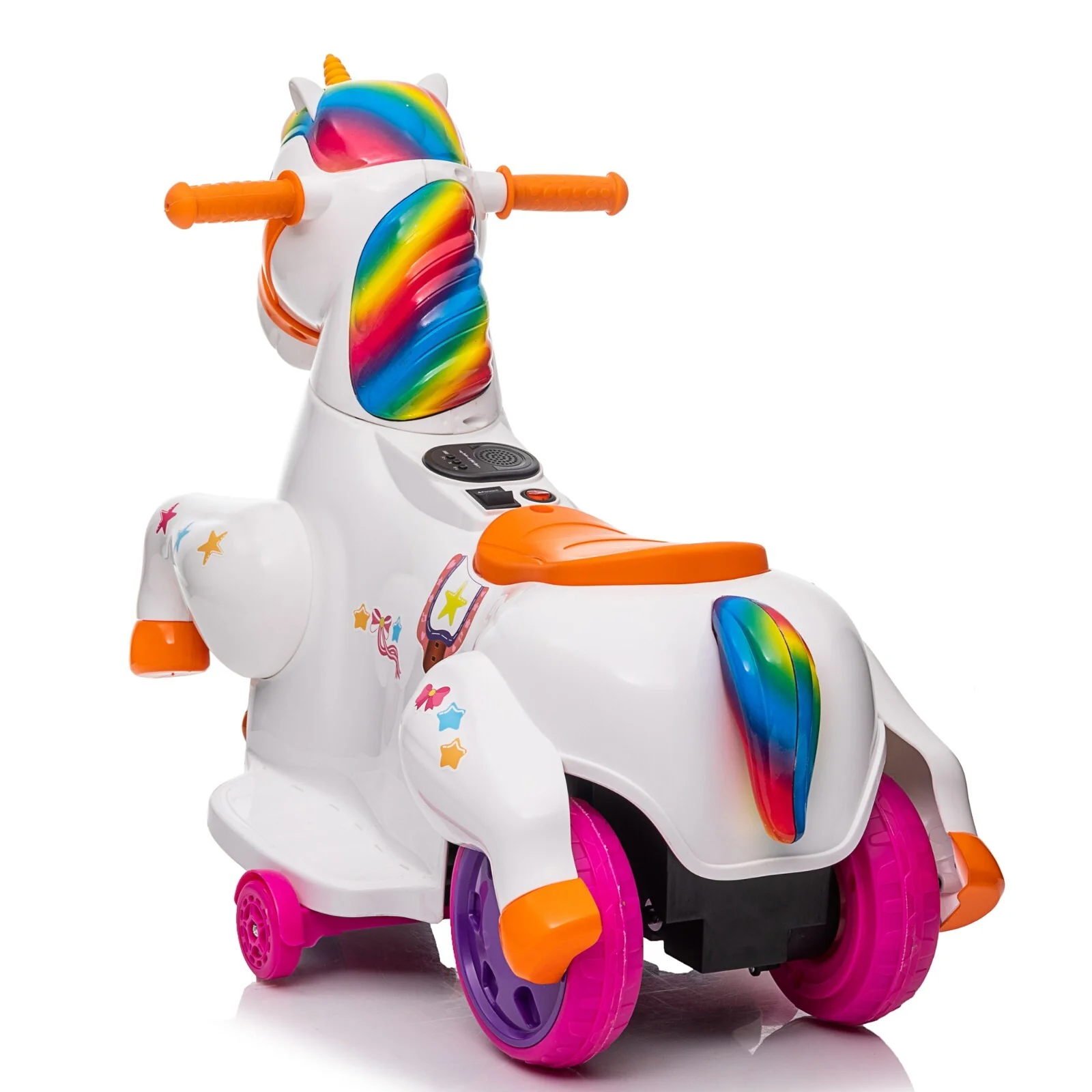 6V Battery-Powered Electric Unicorn Ride-On Car with Music for Toddlers - Image 7