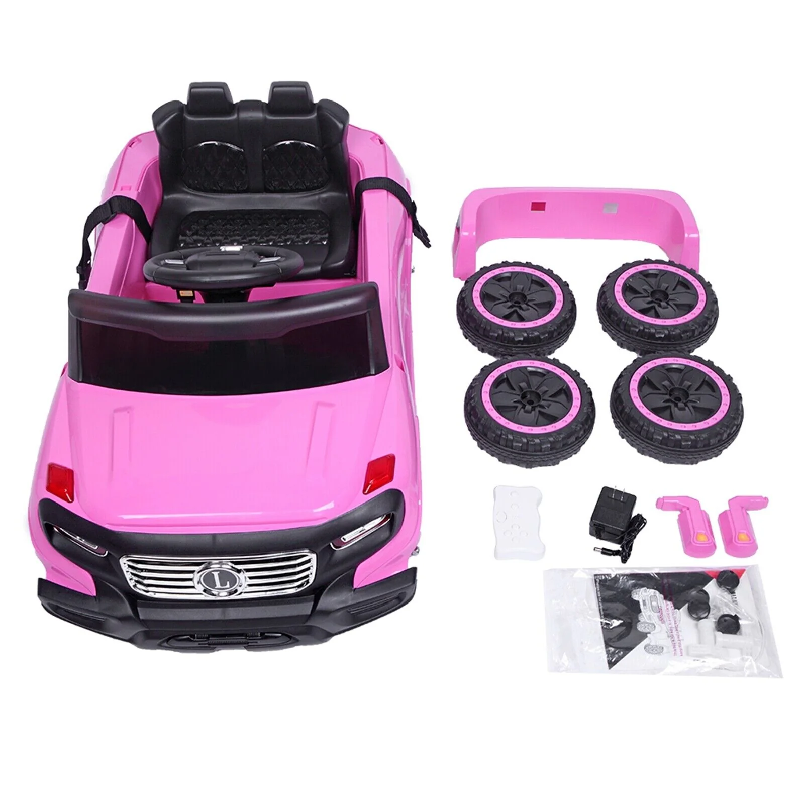 6V Electric Kids Ride-On Truck with Remote Control and 3 Speed Options - Image 3