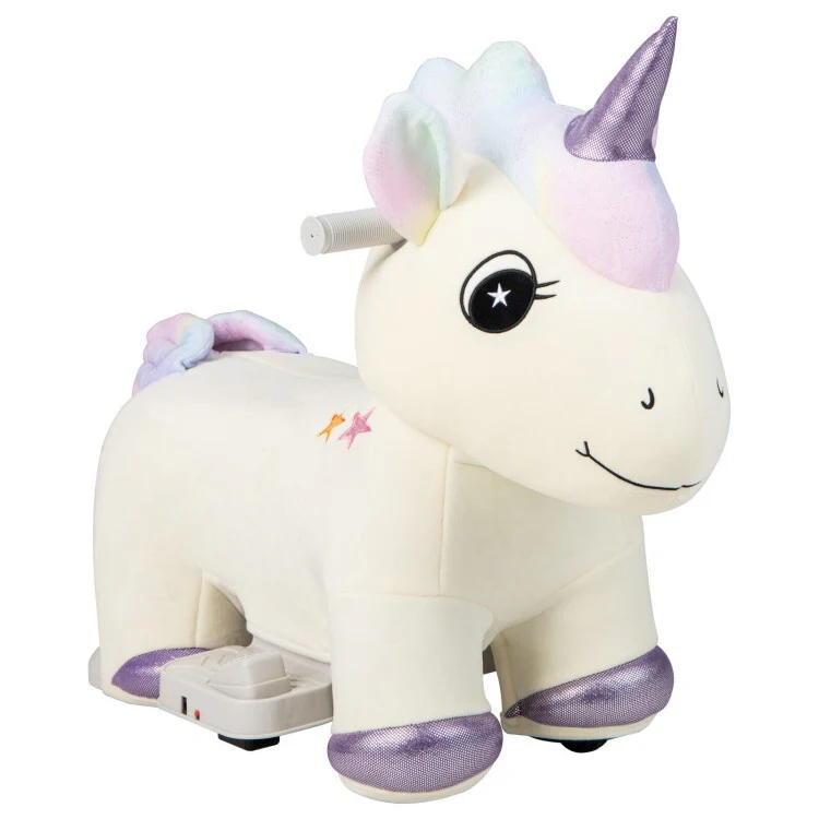 6V Electric Ride-On Car Toy for Kids with Music, Washable and Removable Parts, Handlebars Included - Image 5