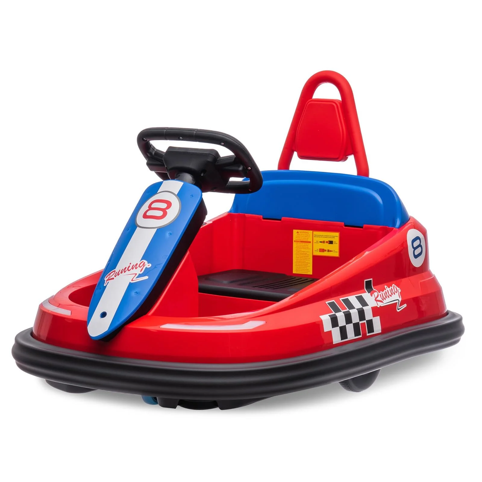 6V Electric Ride-On Kids Bumper Car with 360 Degree Spin Music and Bluetooth for Toddlers - Image 2