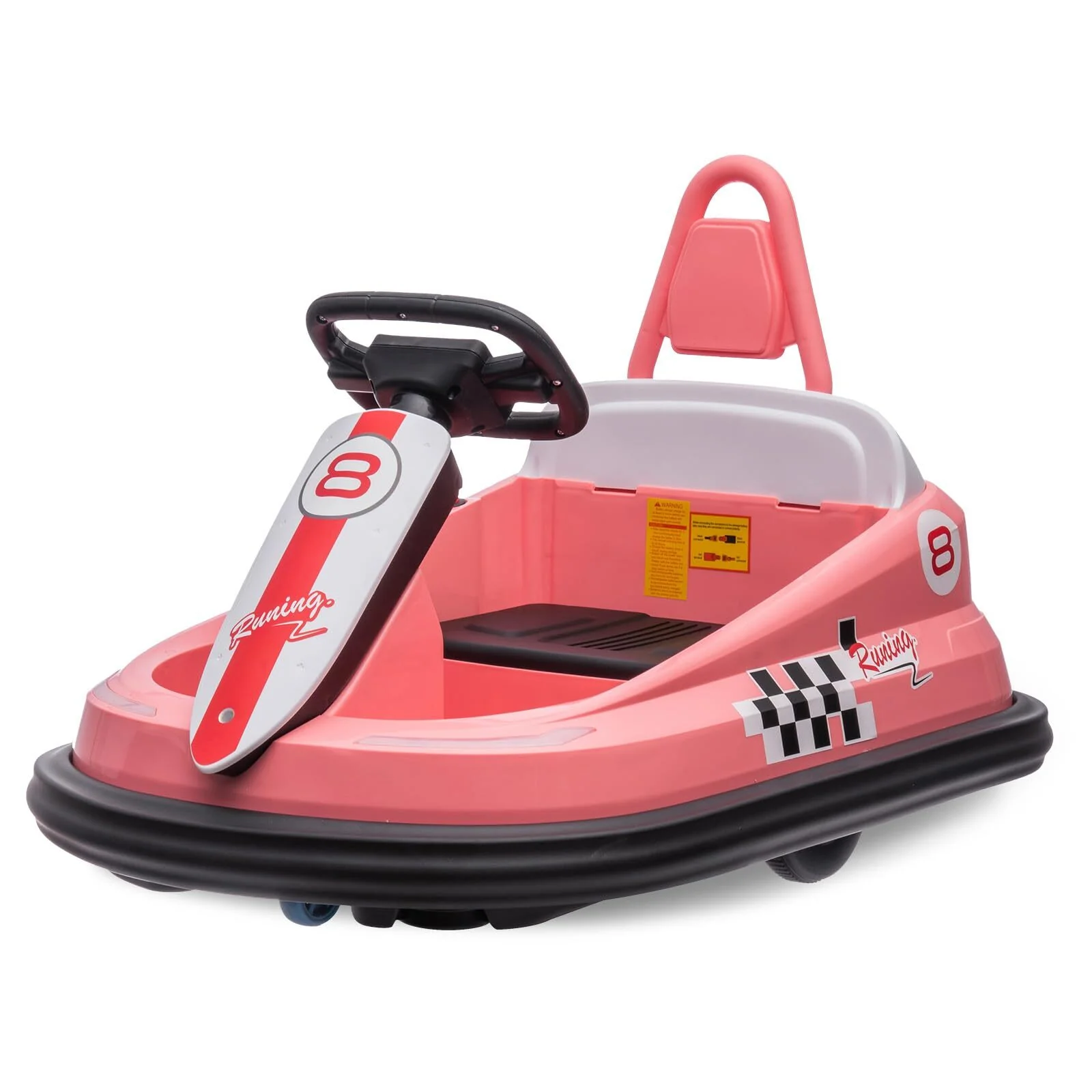 6V Electric Ride-On Kids Bumper Car with 360 Degree Spin Music and Bluetooth for Toddlers - Image 9