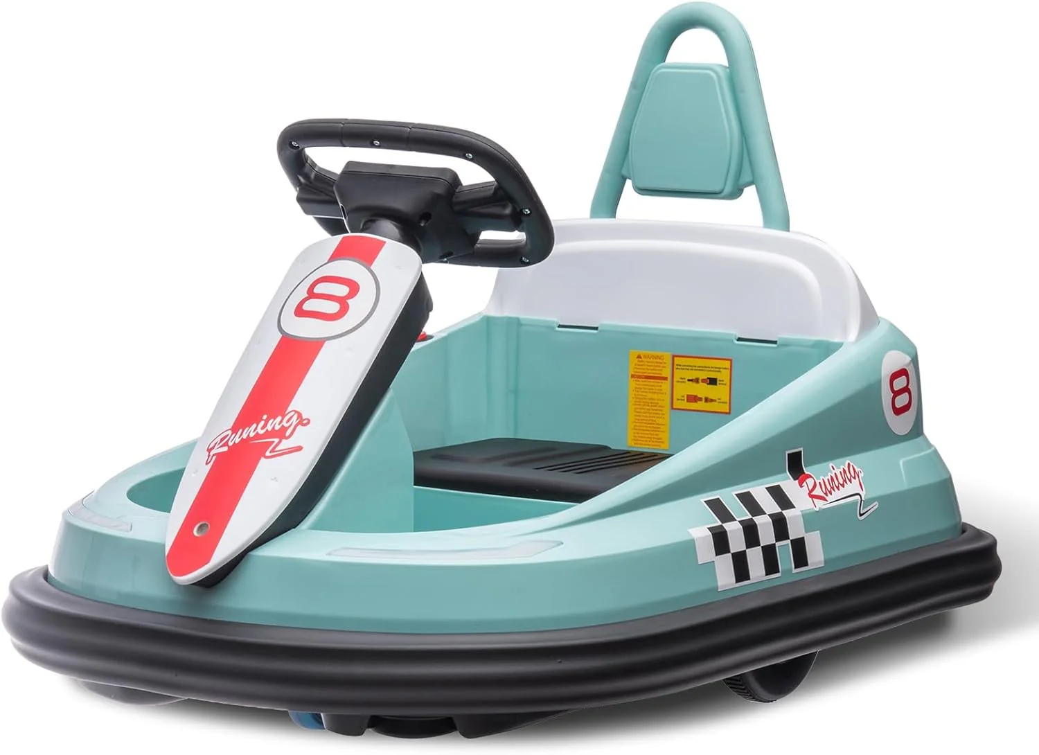 6V Electric Ride-On Kids Bumper Car with 360 Degree Spin and Bluetooth Music for Toddlers - Image 3