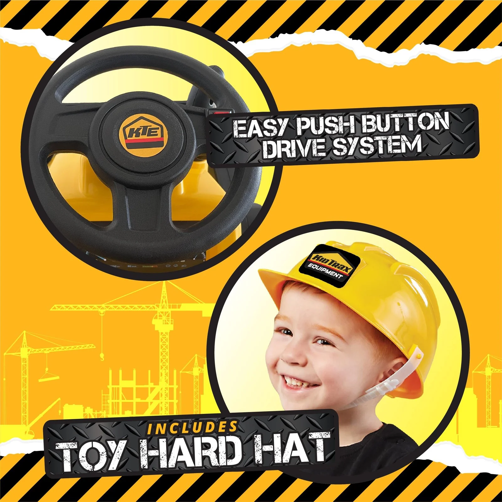 6V Front Loader Ride-On Toy for Toddlers 18-36 Months, Supports up to 44 lbs - Image 3