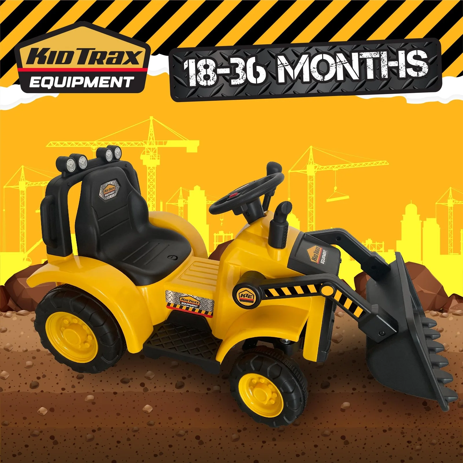 6V Front Loader Ride-On Toy for Toddlers 18-36 Months, Supports up to 44 lbs - Image 6