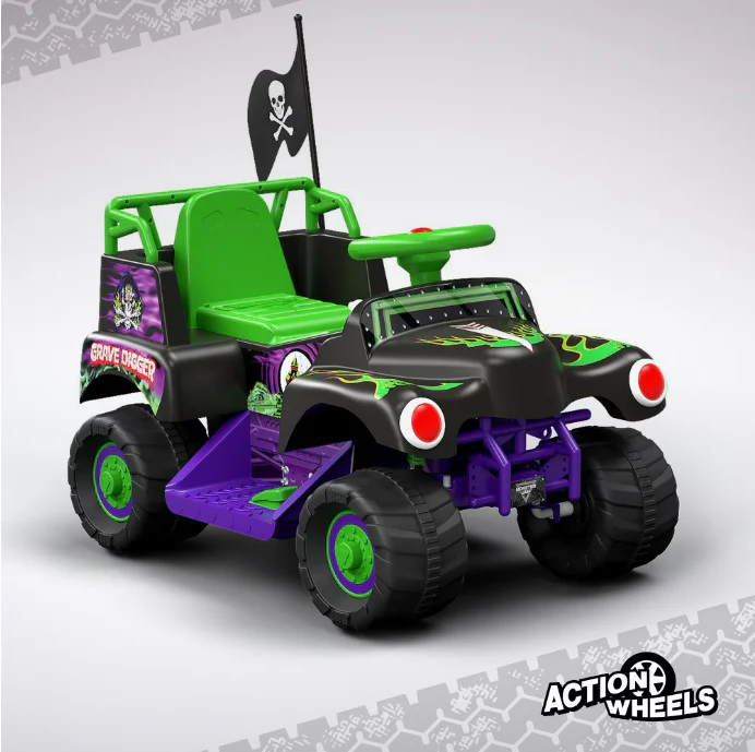 6V Grave Digger Ride-On Monster Truck for Kids Aged 18-36 Months - Image 6