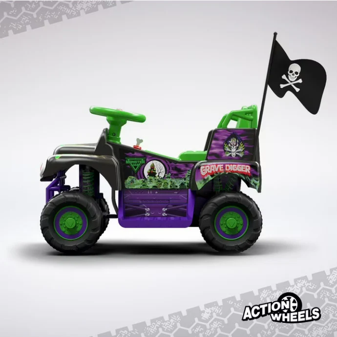 6V Grave Digger Ride-On Monster Truck for Kids Aged 18-36 Months - Image 8