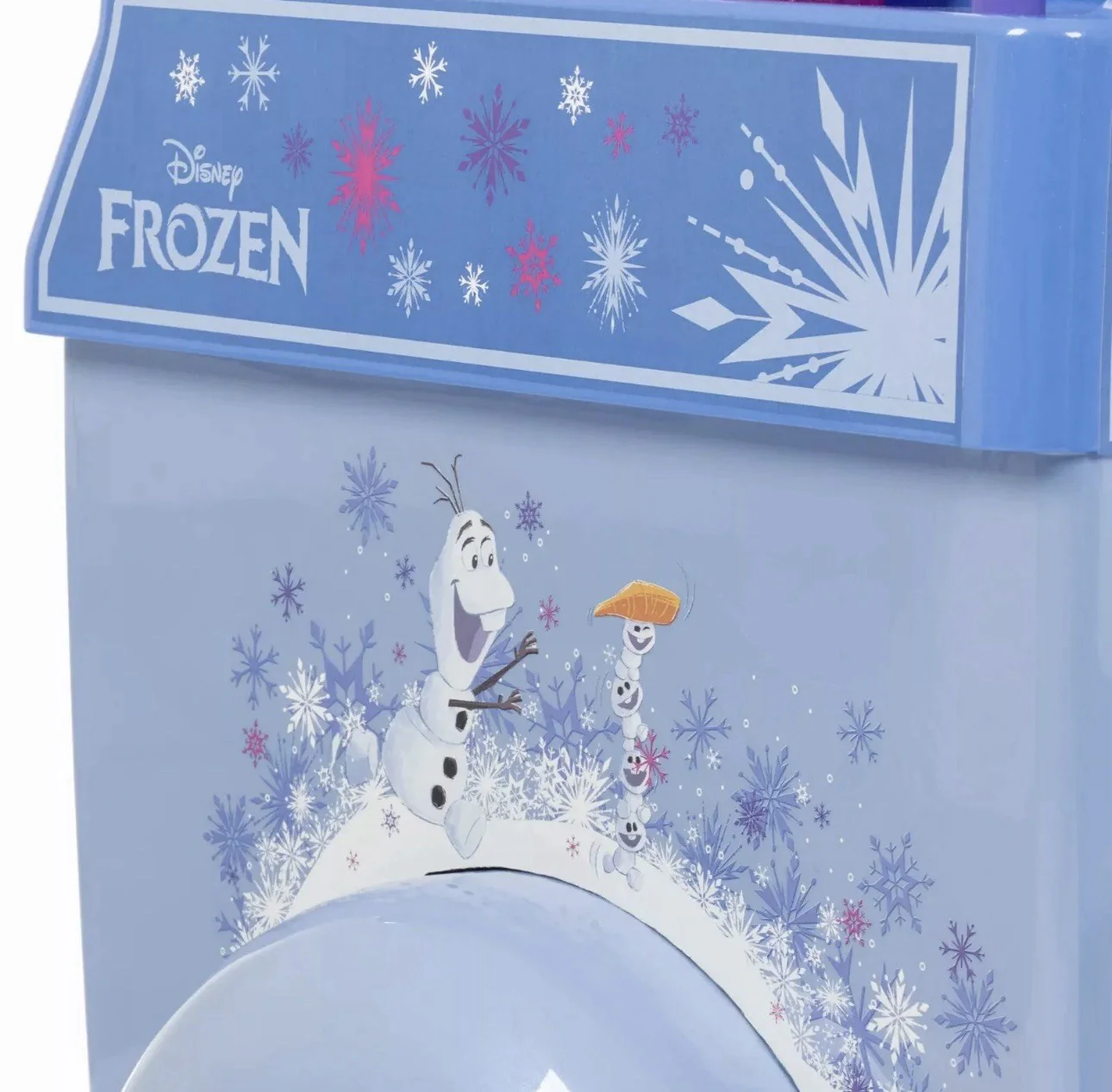 6V Battery-Powered Disney Frozen Ice Cream Ride-On Cart Toy - Image 4