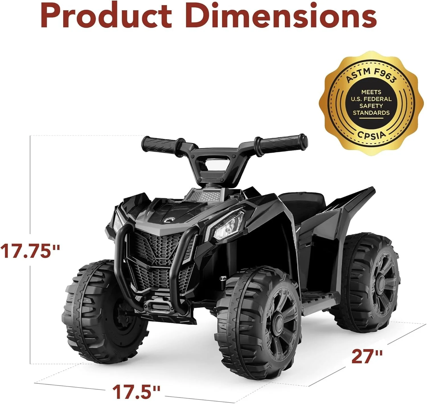 6V Kids Off-Road 4-Wheeler ATV Ride-On Toy Quad Car with 1.8 MPH Max Speed - Image 13