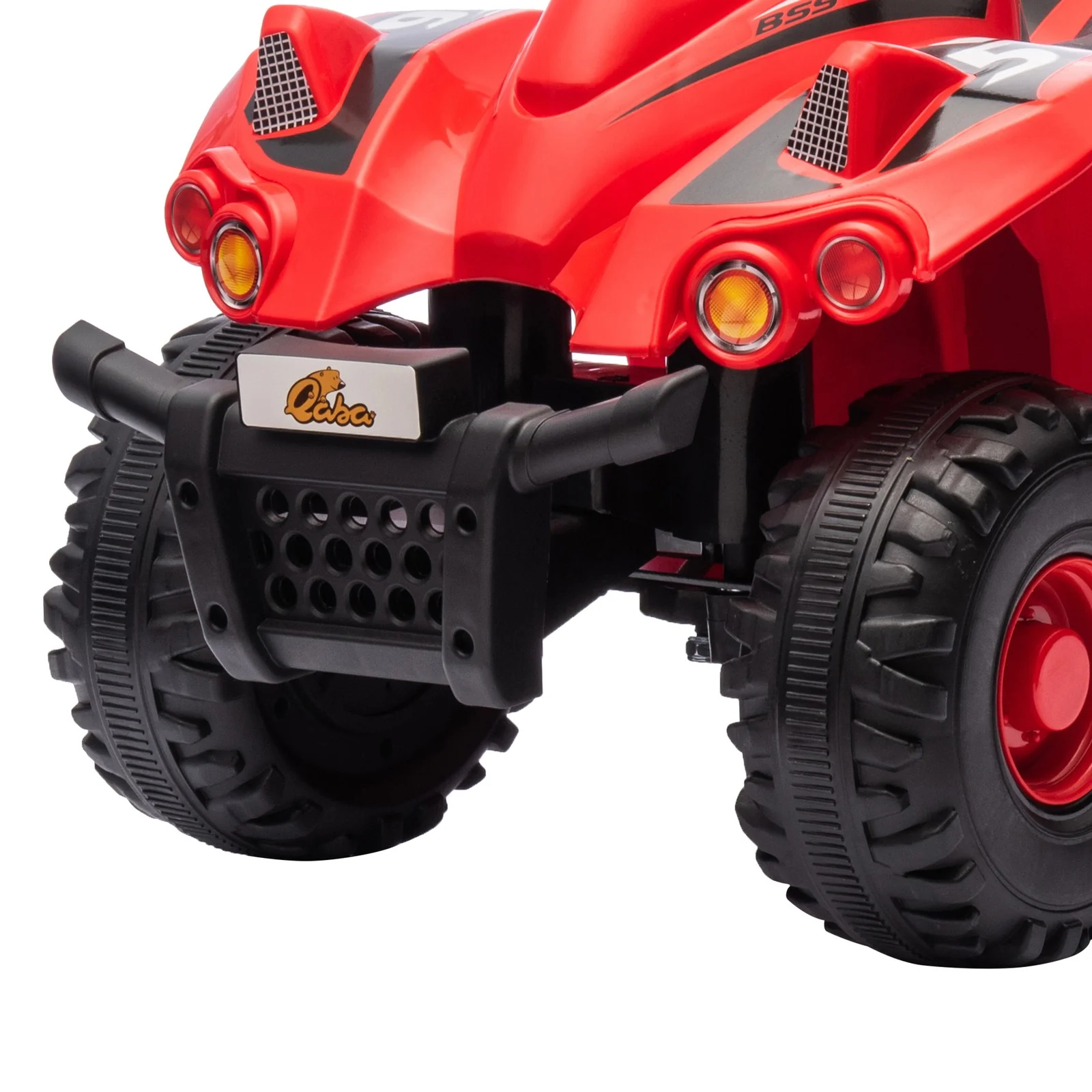 6V Red Kids 4-Wheeler ATV Quad Car with Music for Ages 2-6 Years - Image 10