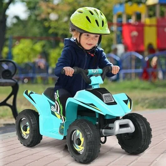 6V Blue Kids Electric 4-Wheel ATV Ride-On Toy - Image 3