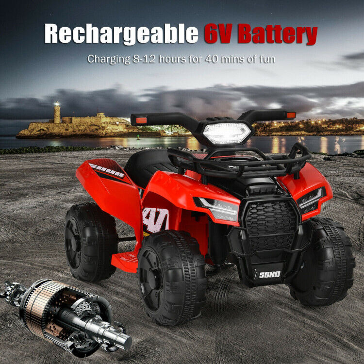 6V Kids Electric ATV Quad with LED Light and MP3 Player - Image 20