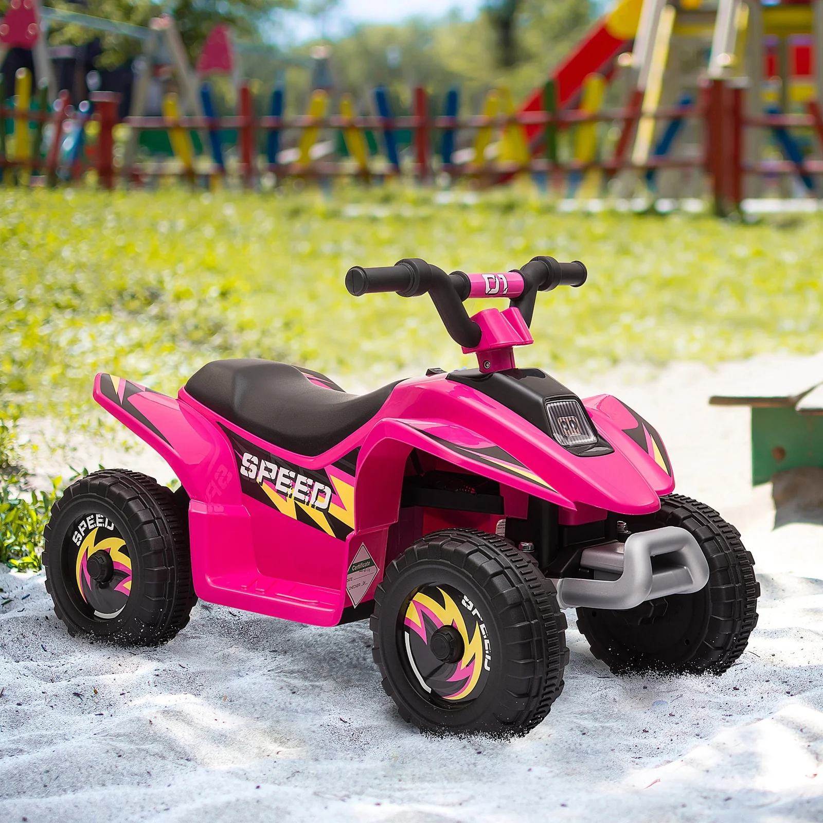 6V Electric Ride-On ATV Car for Toddlers 1-3 Years with Forward and Reverse - Pink - Image 2