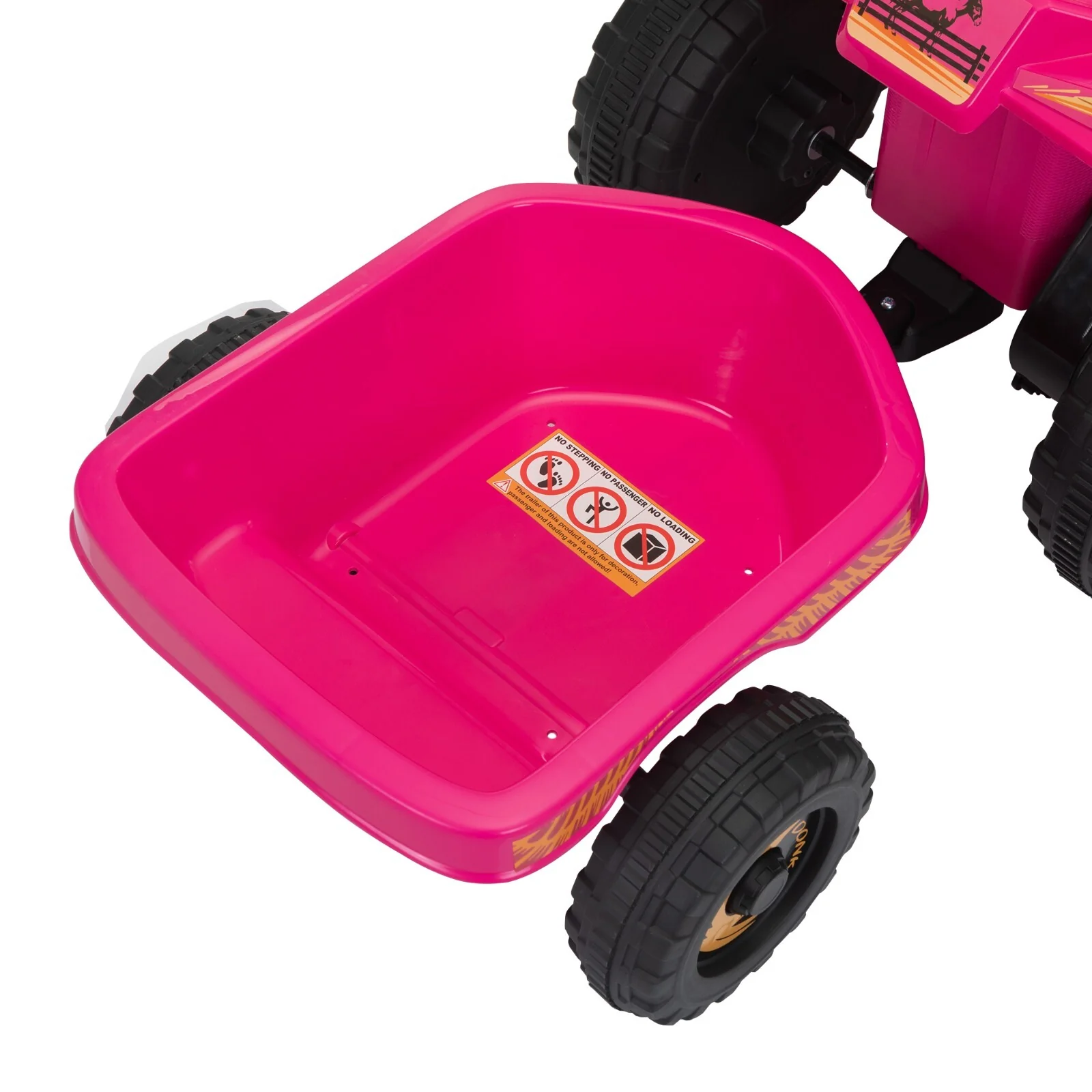 6V Kids Electric ATV Ride-On Car with Trailer, Music, and Bluetooth for Toddlers - Image 10