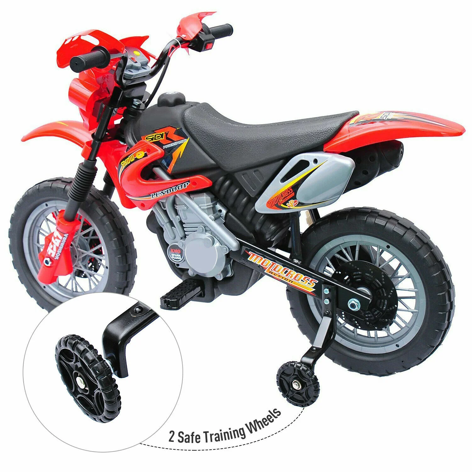 6V Kids Electric Battery Powered Ride-On Dirt Bike for Outdoor Play - Image 5