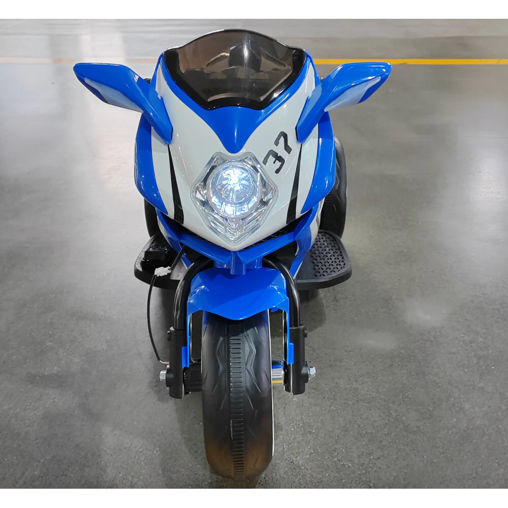 6V Electric Ride-On Motorcycle for Boys Ages 3-4 in Blue - Image 11