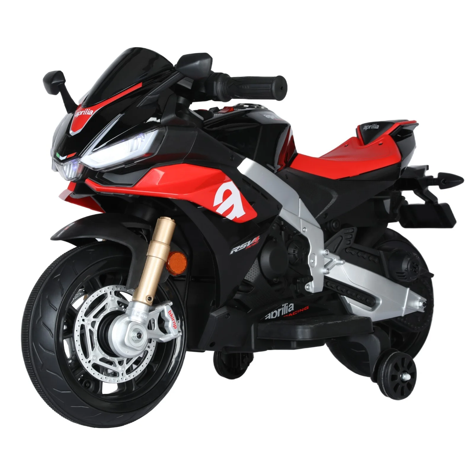 6V Kids Electric Ride-On Motorcycle Toy with Headlights and Bluetooth for Toddlers - Image 2
