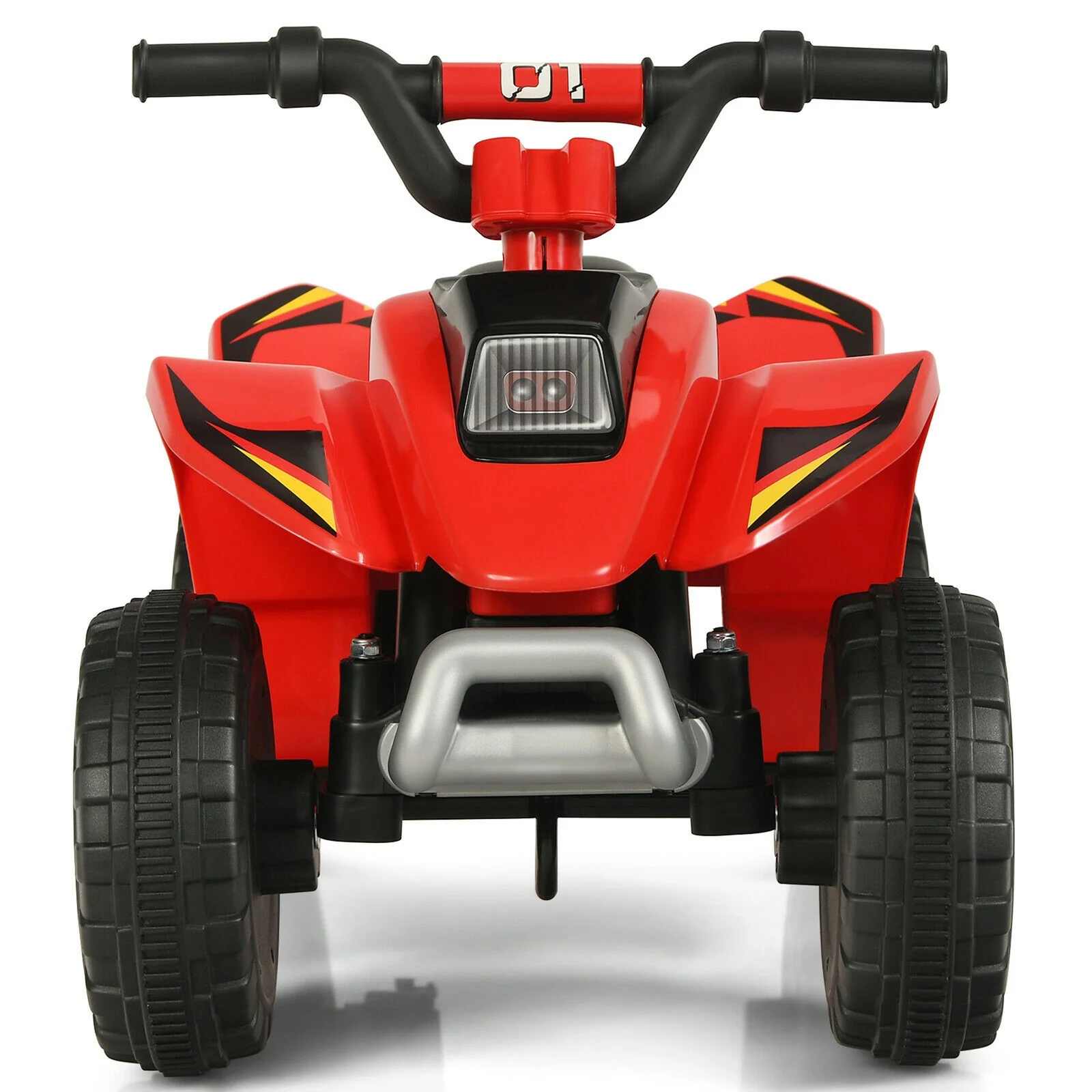 6V Kids Electric 4-Wheel Quad ATV Ride-On Toy with Forward and Reverse – Red - Image 4