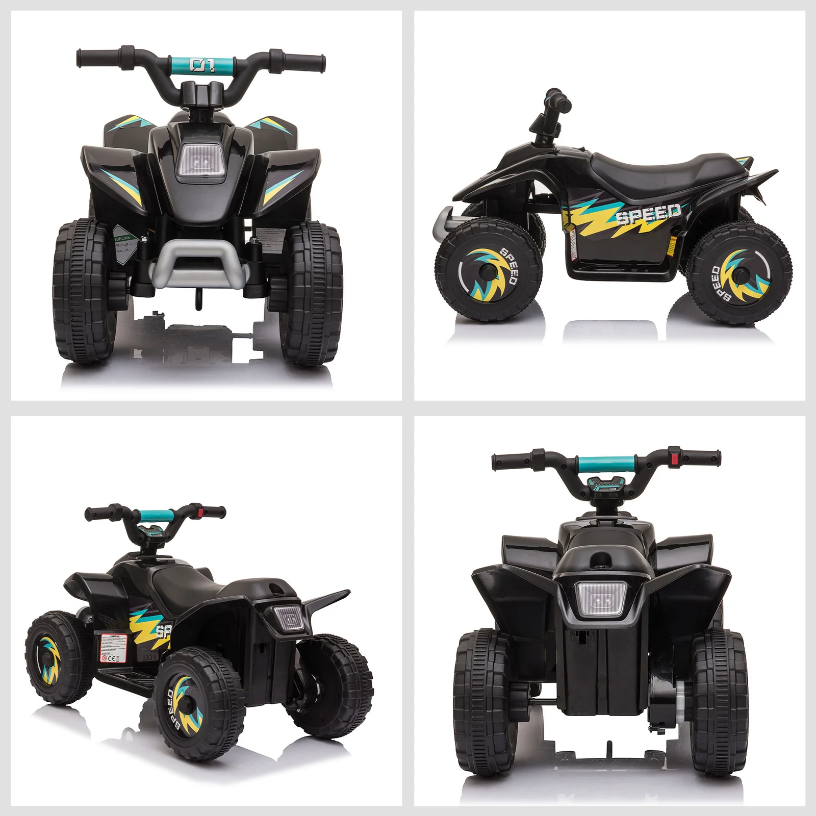 6V Kids Electric Ride-On ATV 4-Wheeler Quad Toy with Forward and Reverse Function - Image 8