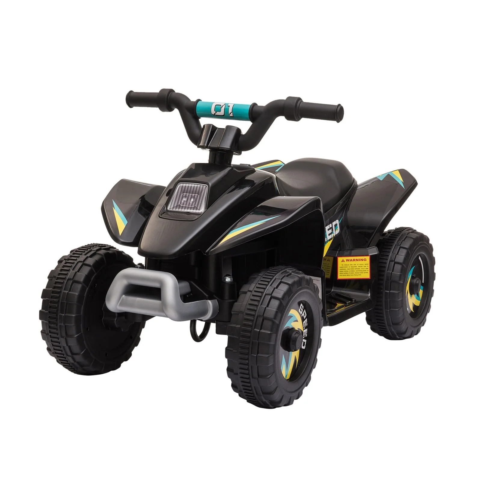 6V Kids Electric Ride-On ATV Toy Car with Forward and Reverse for 18-36 Months, Black - Image 4