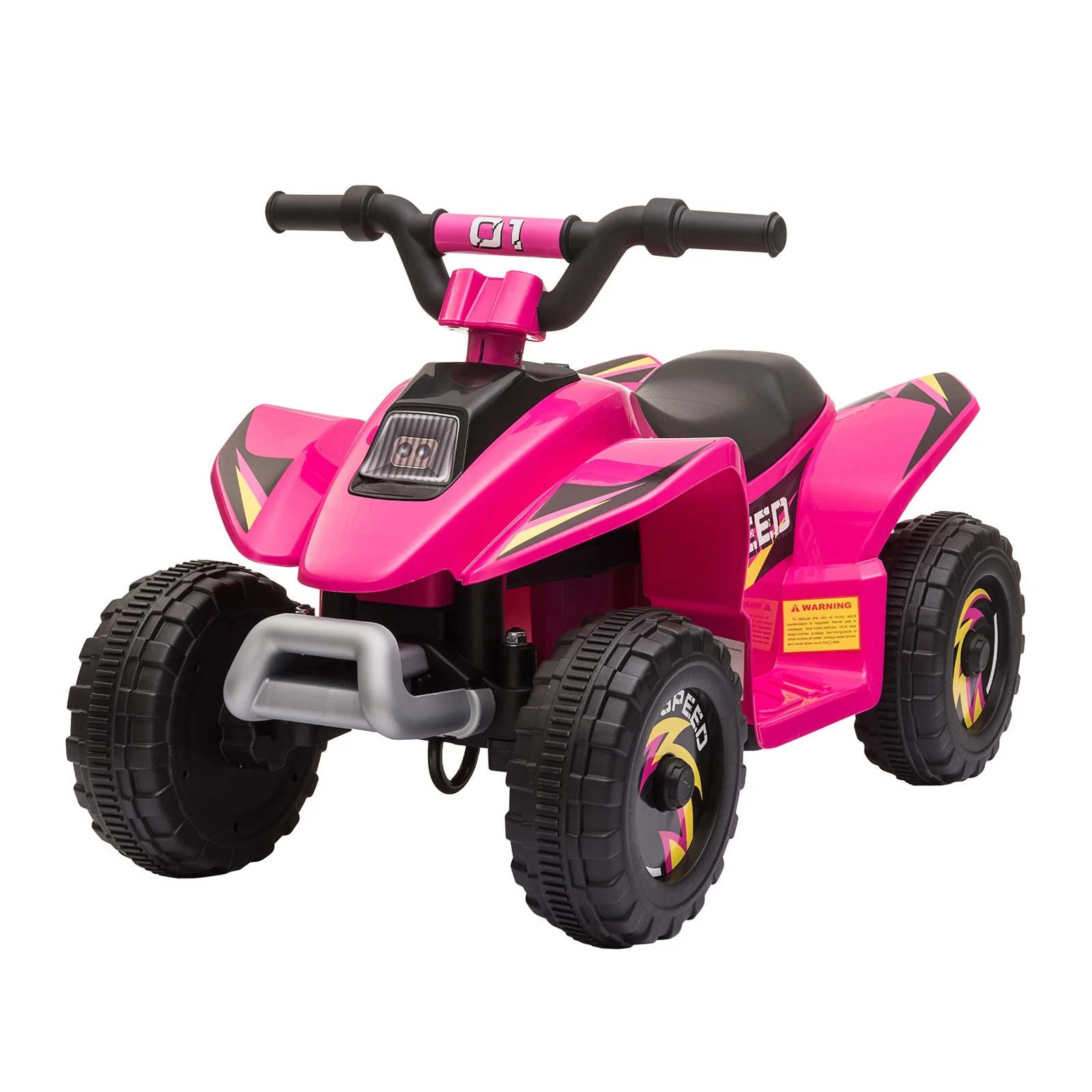 6V Pink Electric Ride-On ATV for Kids 18-36 Months with Forward and Reverse - Image 4