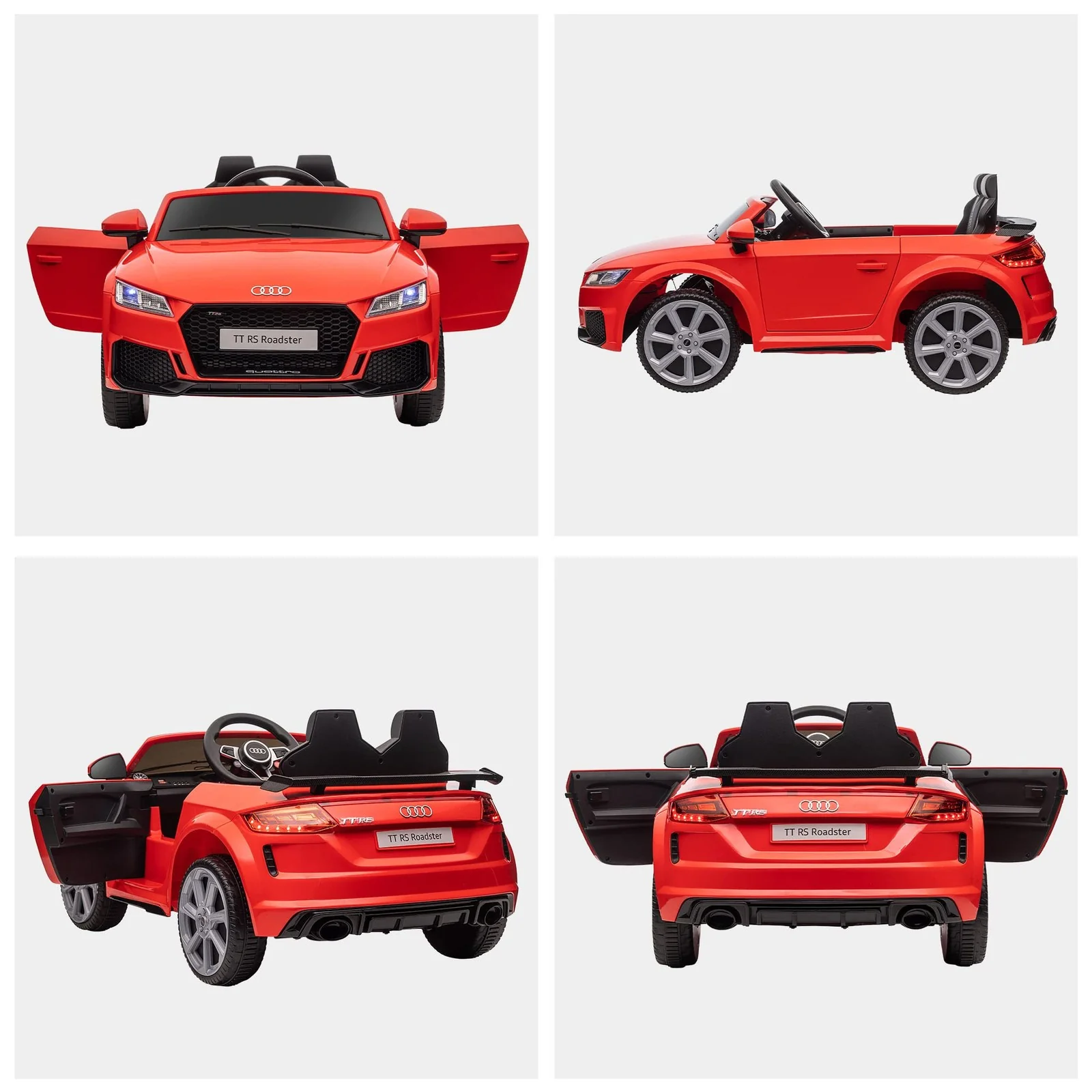 6V Kids Electric Ride-On Audi TT RS Car with Suspension and Remote Control - Image 8