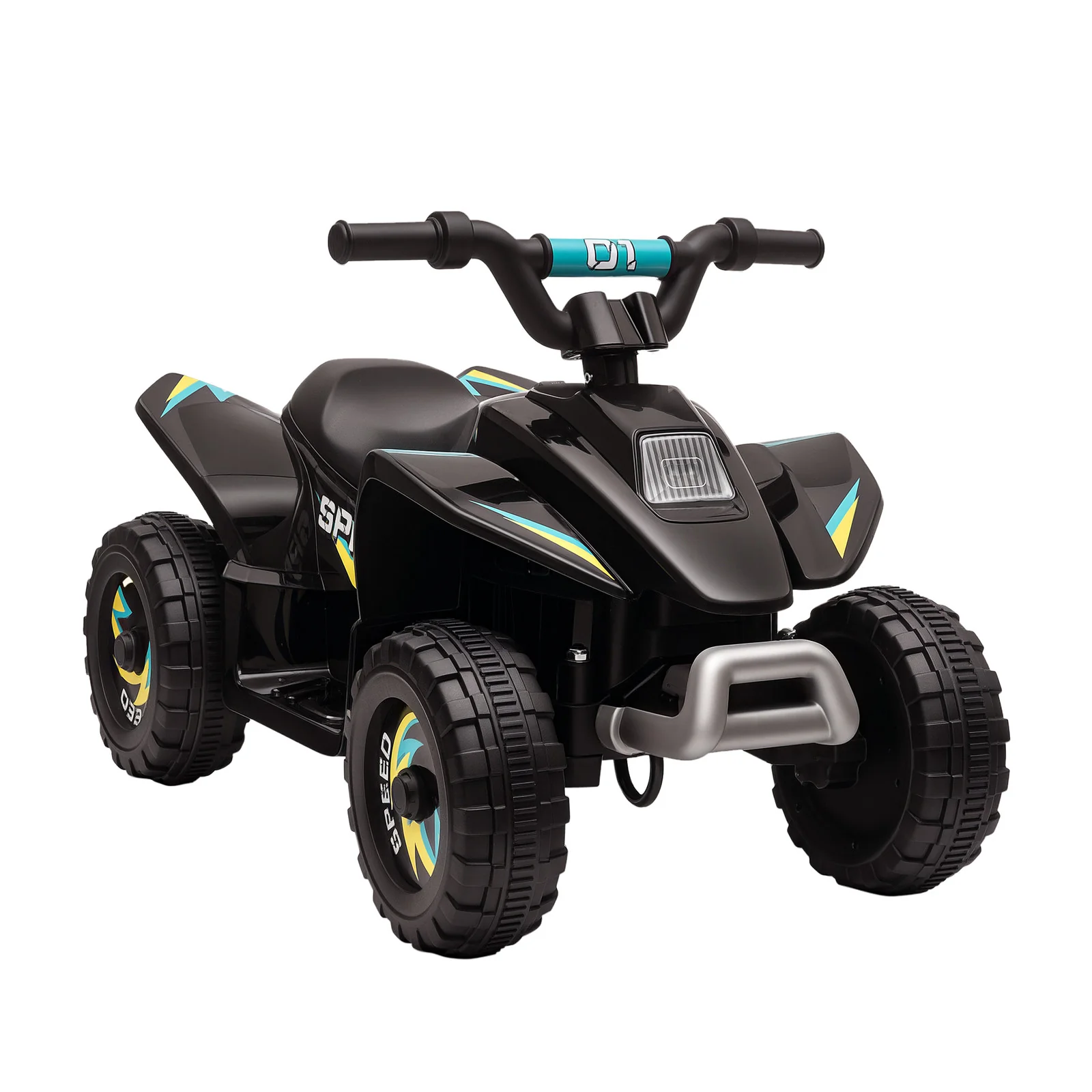 6V Electric Ride-On Car for Kids with Large Wheels, Suitable for 18-36 Months, Black - Image 3