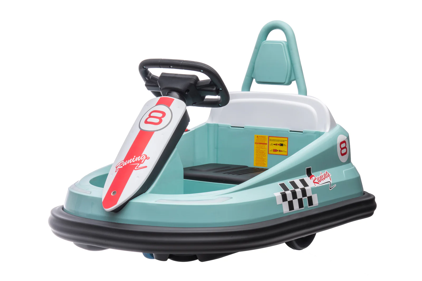6V Kids Electric Ride-On Toy with 2 MPH Speed and 360-Degree Steering Wheel Spin - Image 2