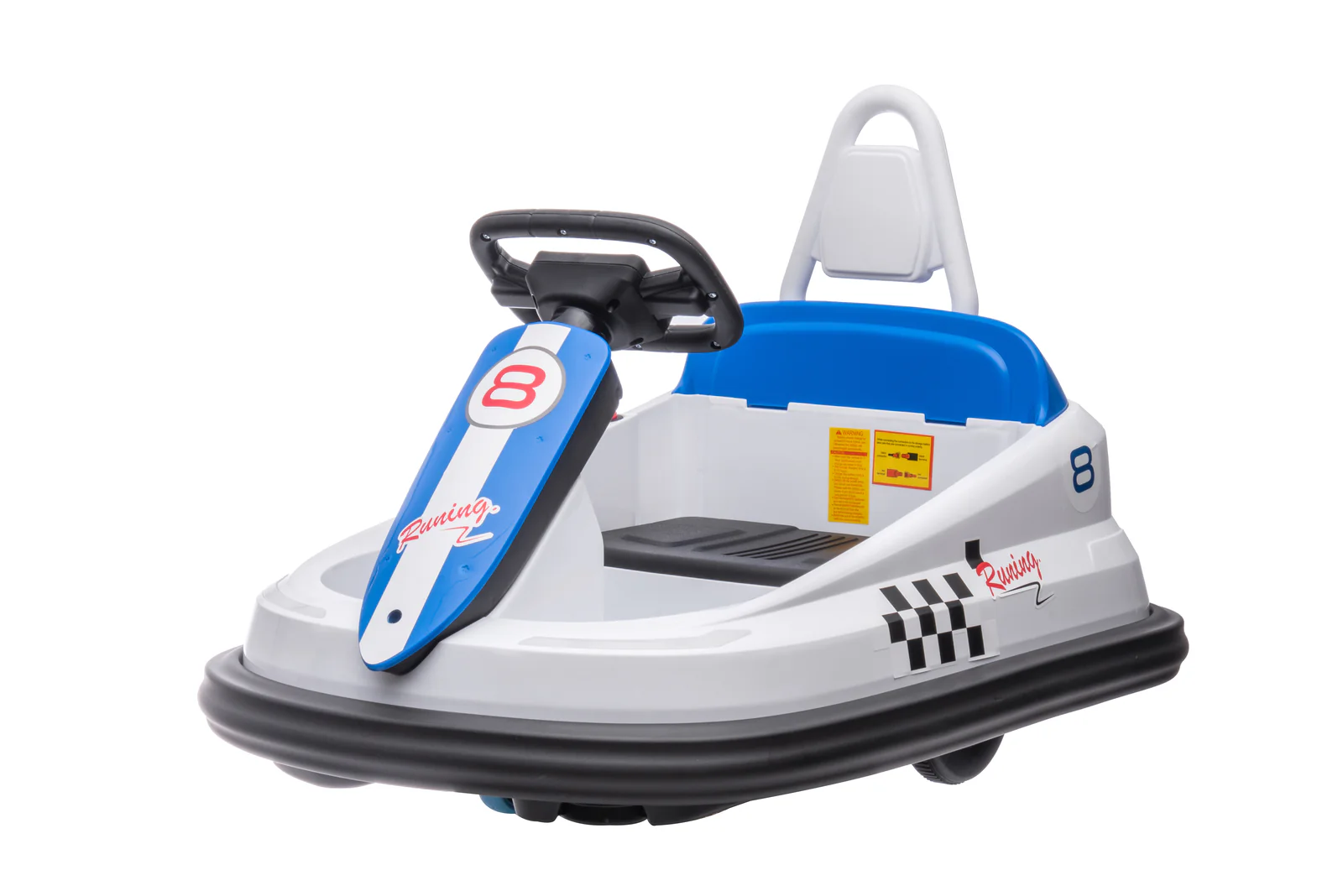 6V Kids Electric Ride-On Toy with 2 MPH Speed and 360-Degree Steering Wheel Spin - Image 4