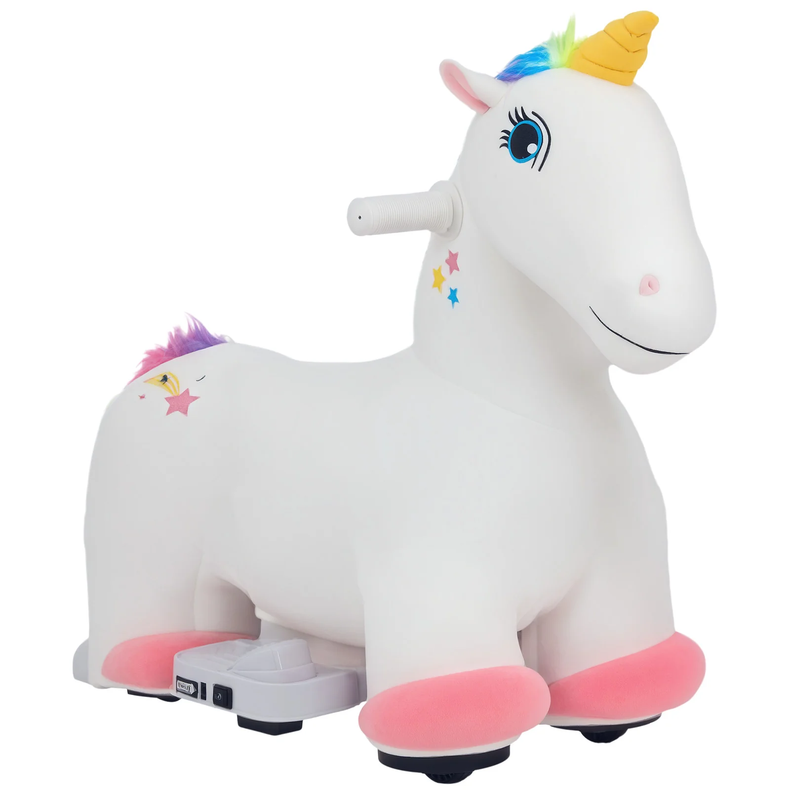 6V Kids Electric Ride-On Unicorn with Music and Forward Motion - Image 3