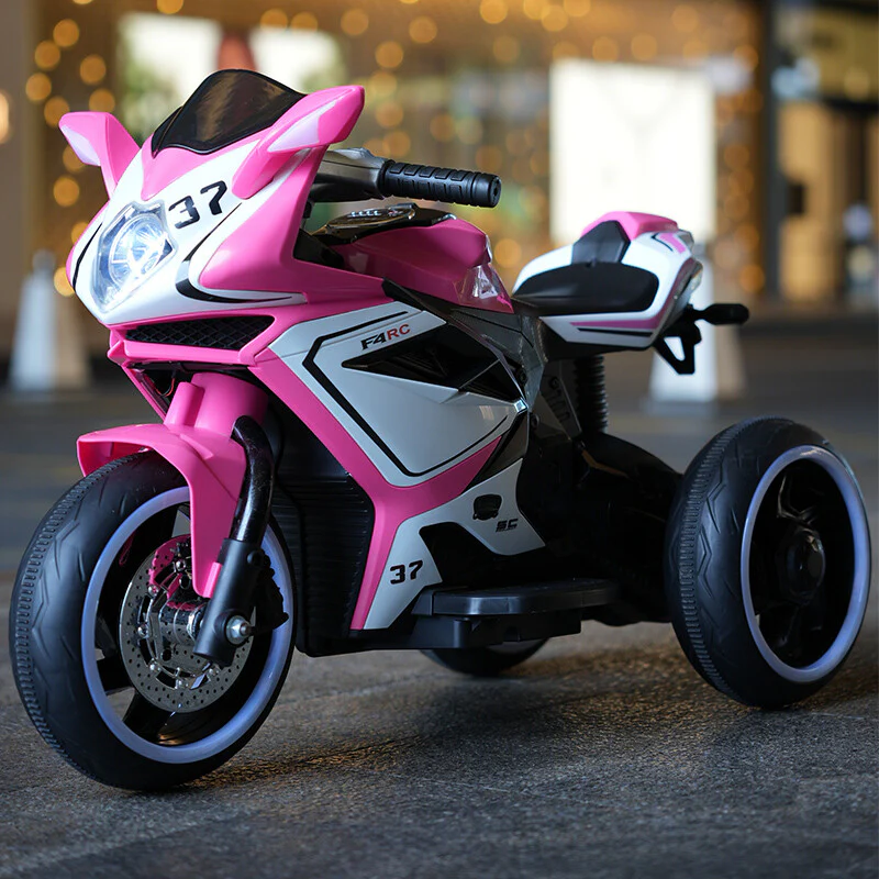 6V Red Kids Ride-On Motorcycle Toy with Training Wheels 1.8-3.2mph for Ages 3-4 - Image 15