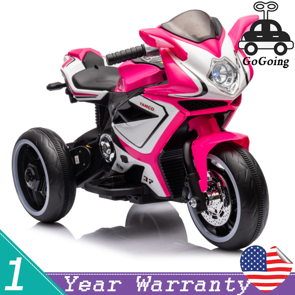 6V Red Kids Ride-On Motorcycle Toy with Training Wheels 1.8-3.2mph for Ages 3-4 - Image 19