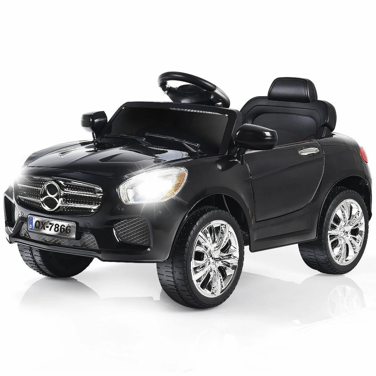 6V Battery-Powered Kids Ride-On Car with RC Remote, LED Lights, and MP3 Music - Image 14