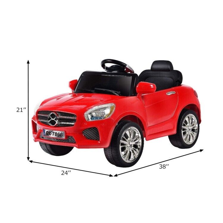 6V Kids Ride On Car with Remote Control, MP3 Player, LED Lights, and Battery Power - Image 12