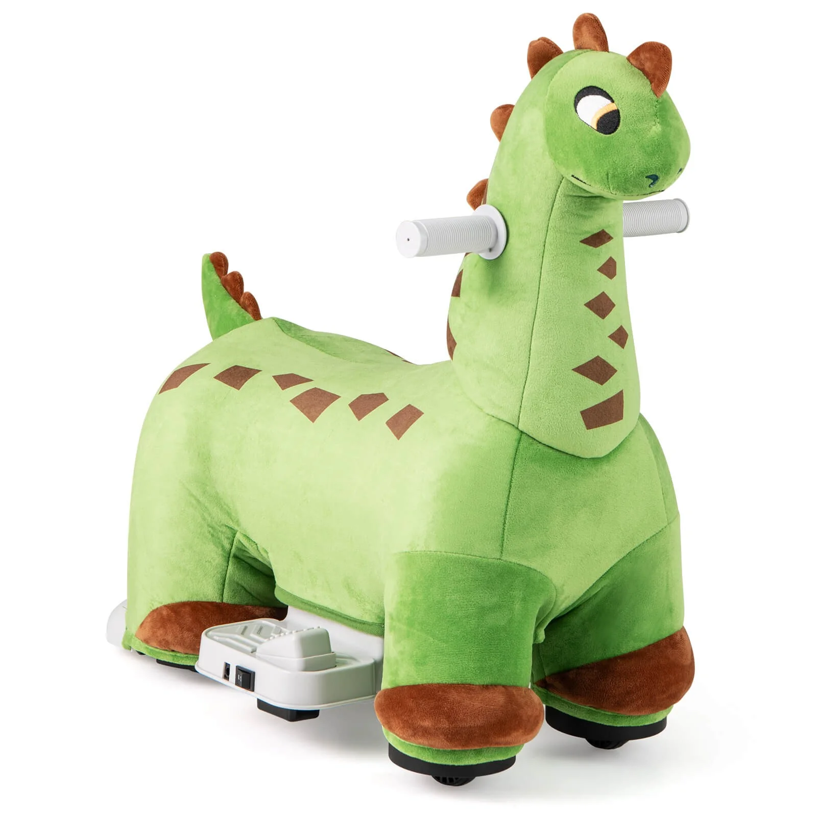 6V Kids Ride-On Dinosaur with Padded Sea Foot Pedal, Music, Forward Motion, and Wheels - Image 11