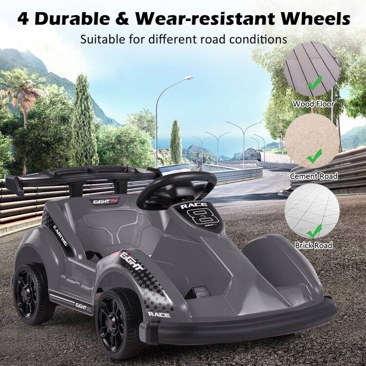 6V Kids Ride On Go Cart with Remote Control and Safety Belt - Perfect Children's Vehicle Toy Gift - Image 6