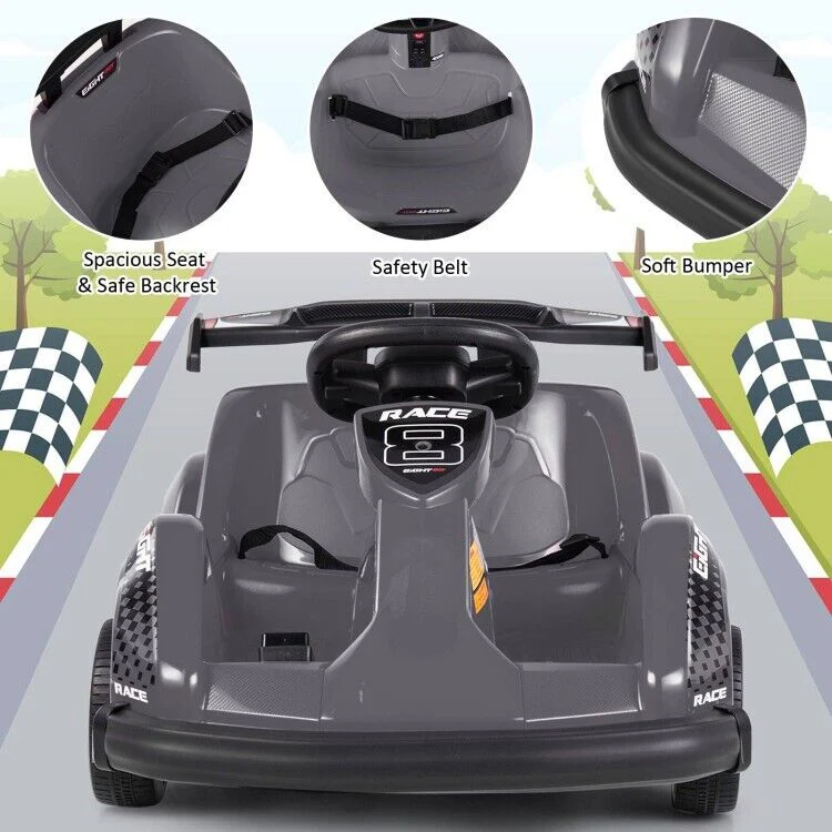 6V Kids Ride On Go Cart with Remote Control and Safety Belt - Perfect Children's Vehicle Toy Gift - Image 7
