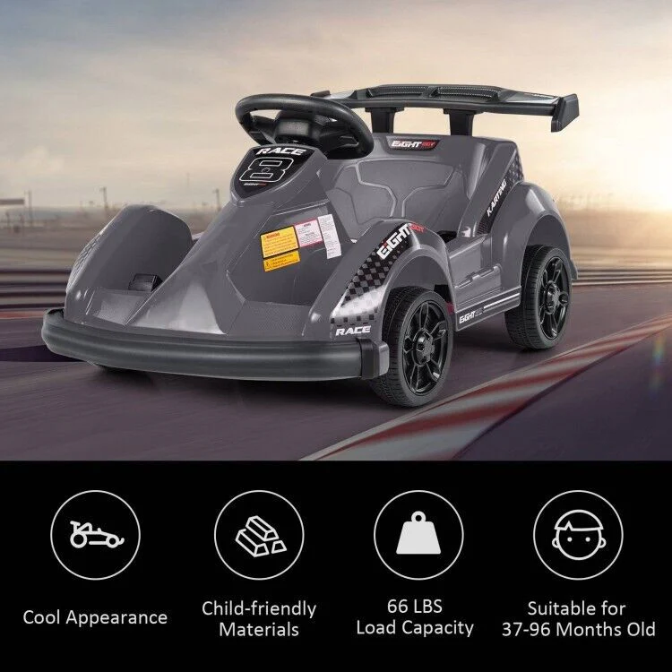 6V Kids Ride On Go Cart with Remote Control and Safety Belt - Perfect Children's Vehicle Toy Gift - Image 8
