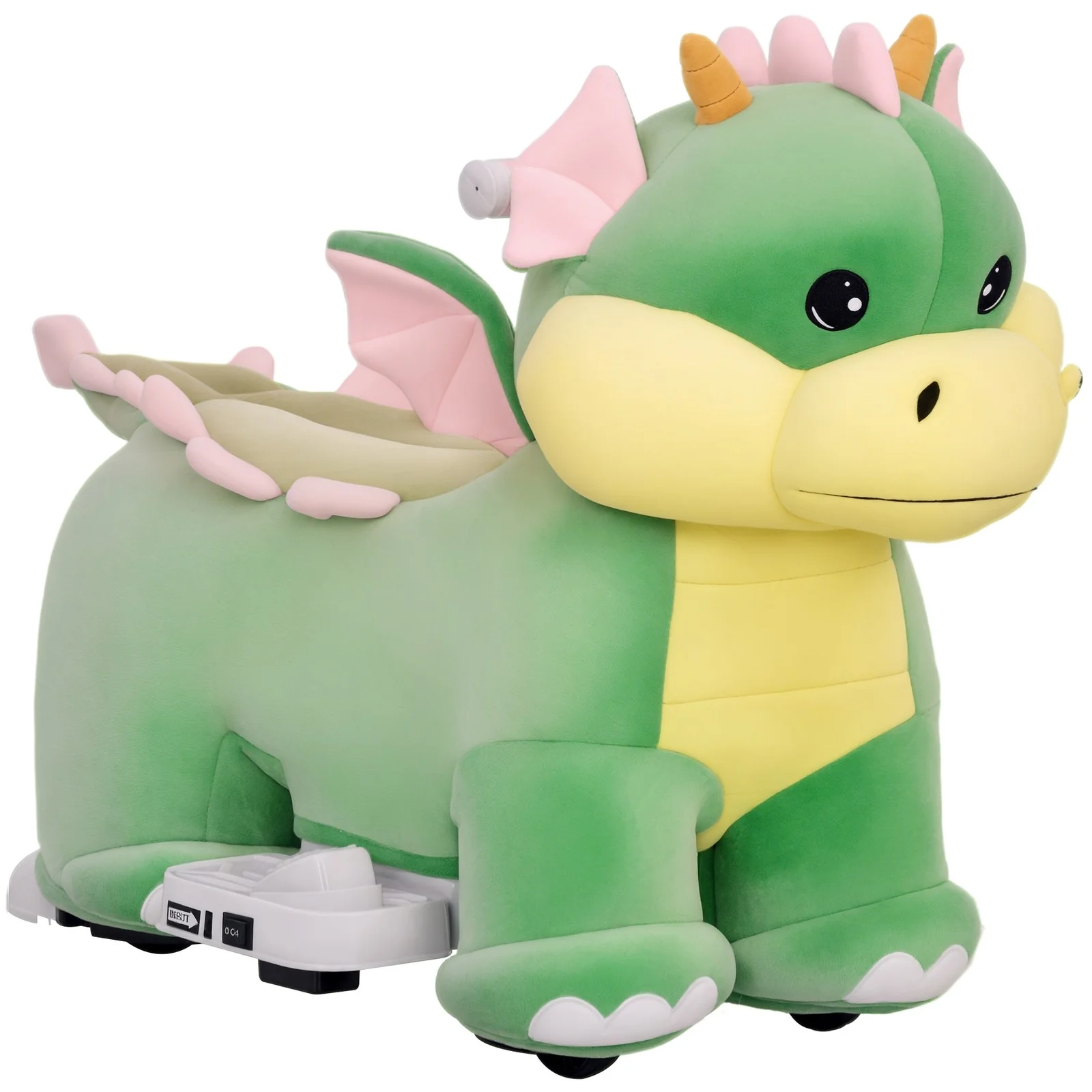 6V Battery-Powered Kids Ride-On Horse Toy with Music and Forward Motion - Image 3