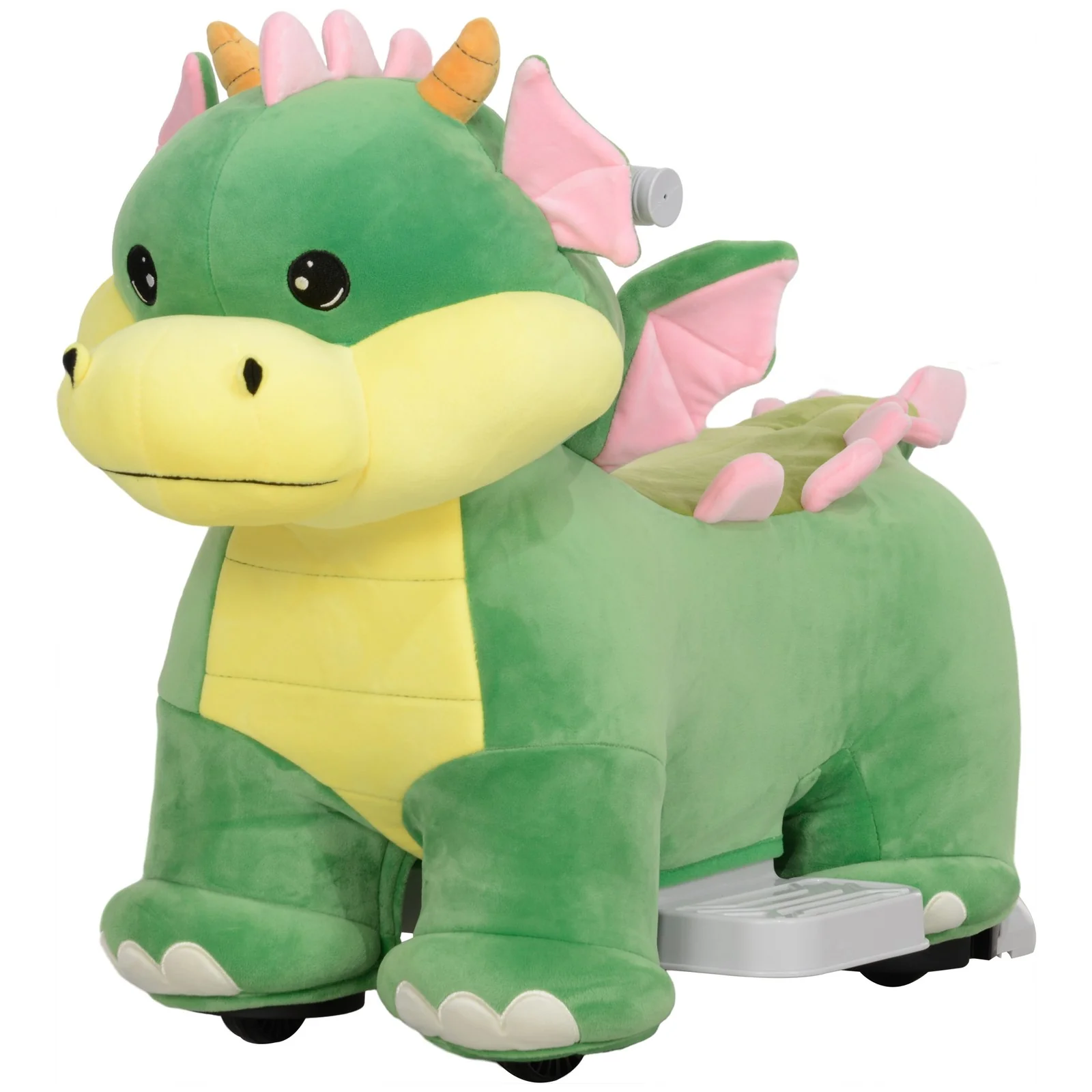 6V Battery-Powered Kids Ride-On Horse Toy with Music and Forward Movement - Image 4