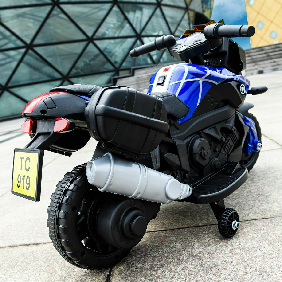 6V Kids Ride On Motorcycle with Training Wheels - Battery Powered Toy for Fast Fun! - Image 4