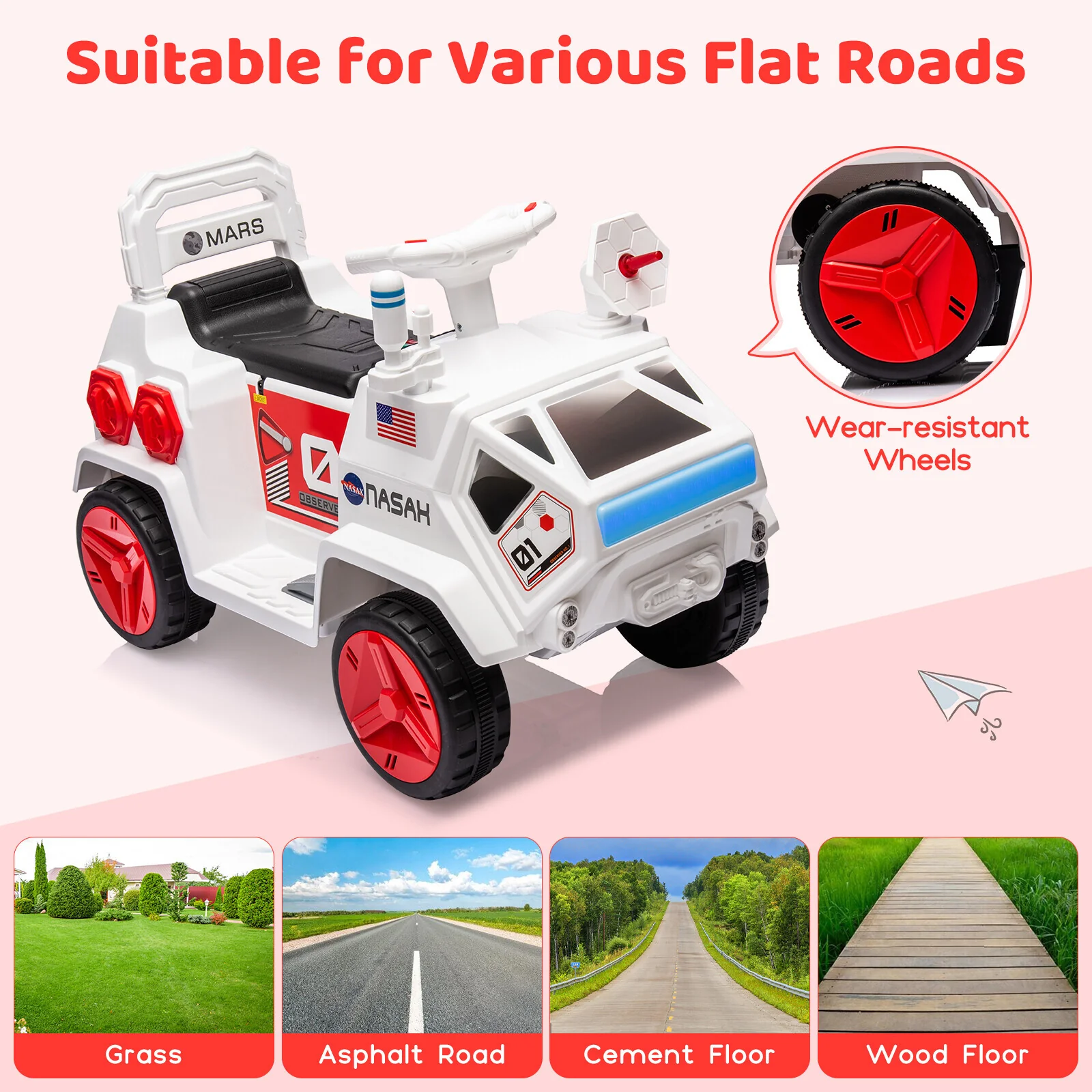 6V Electric Ride-On Toy with MP3, LED Lights, and Powered Wheels for Kids Ages 1-3 - Image 6
