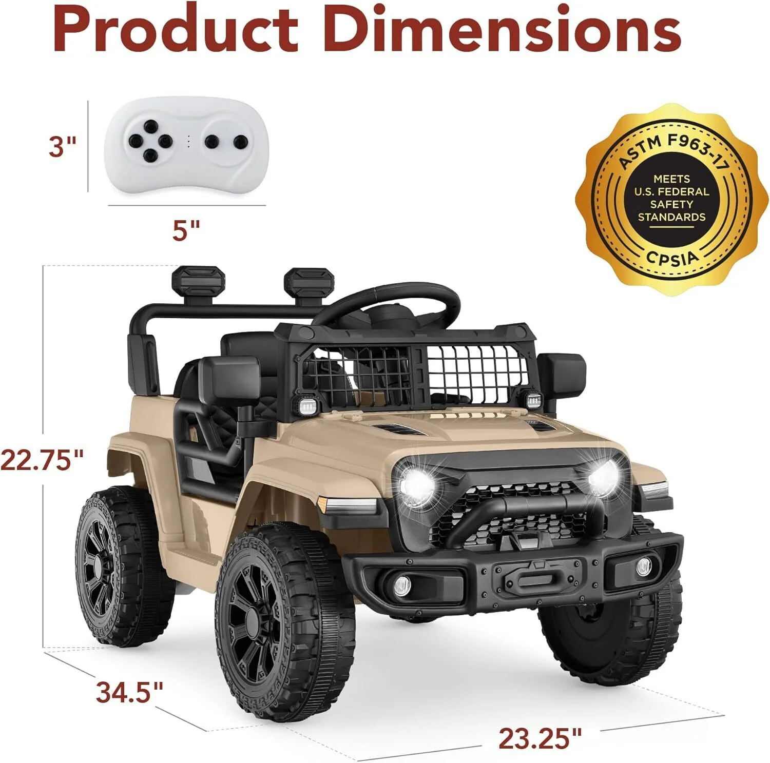 6V Electric Mini Ride-On Truck for Kids with 2-Speed Parent Remote Control - Image 7