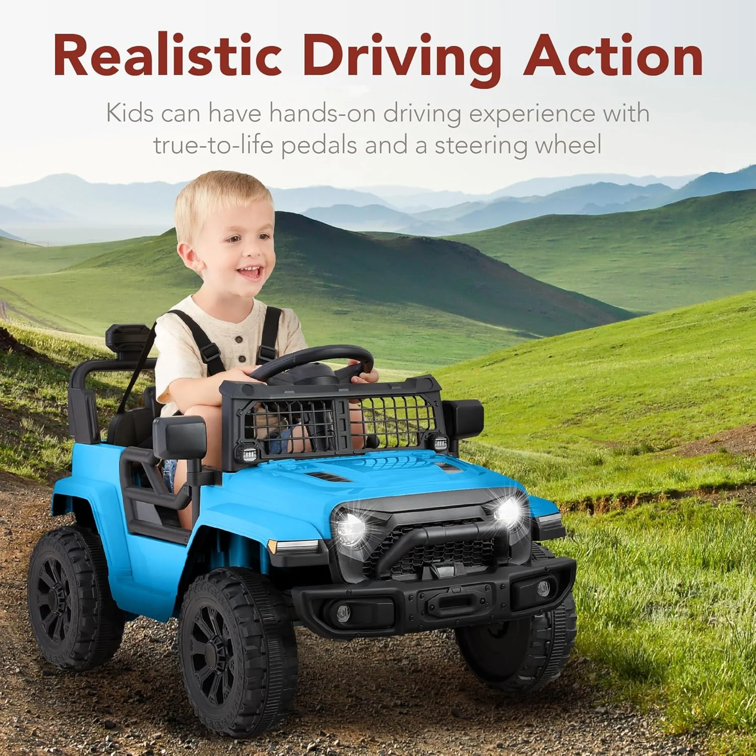 6V Kids Electric Ride-On Mini Truck with Parent Remote Control and 4 Wheels - Image 3