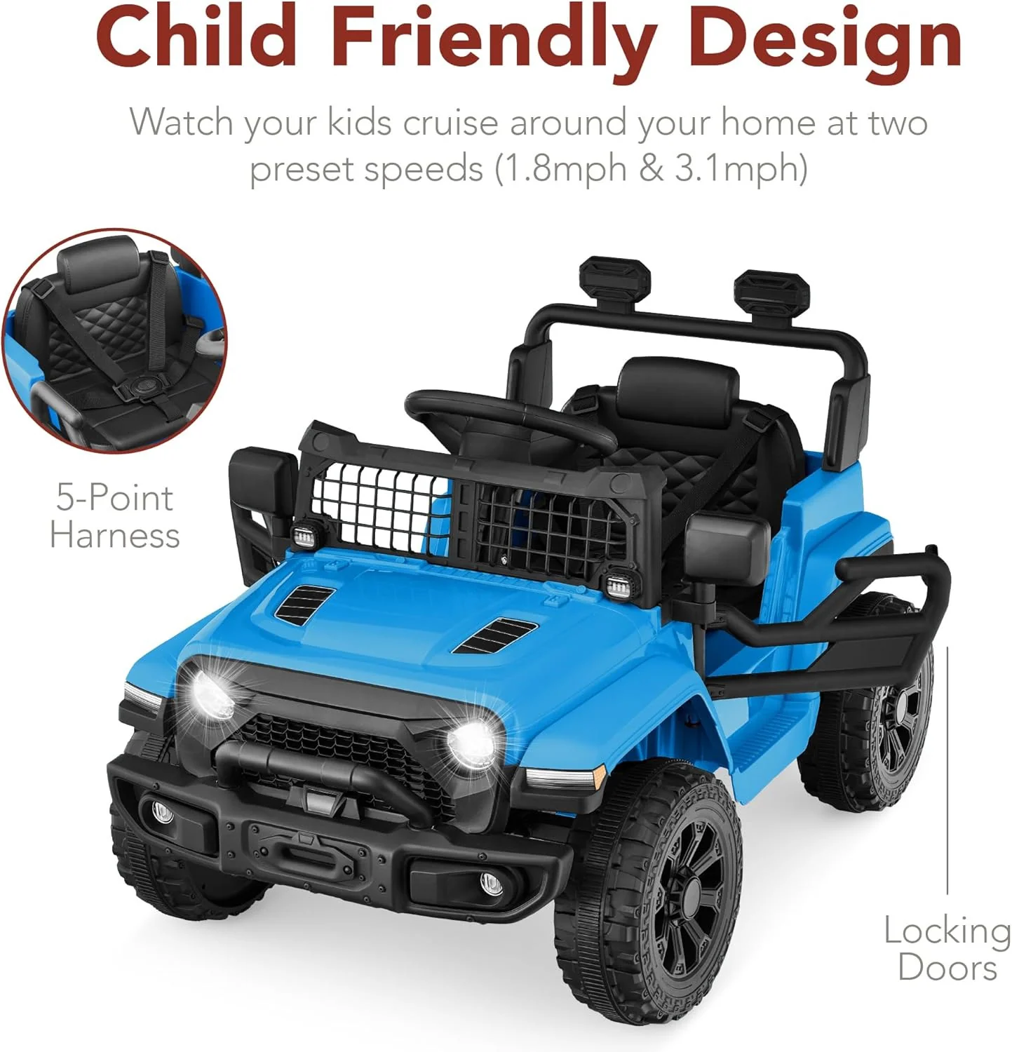 6V Kids Electric Ride-On Mini Truck with Parent Remote Control and 4 Wheels - Image 5