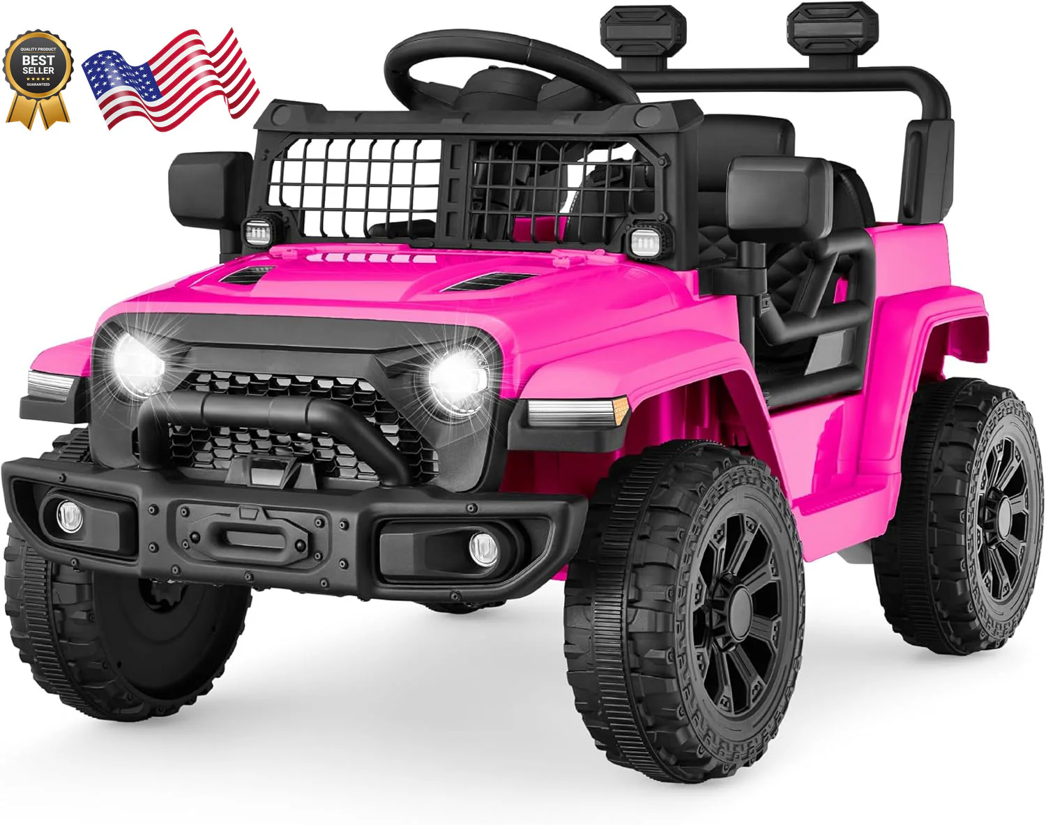 6V Electric Kids Ride-On Mini Truck with 4 Wheels and Parent Remote Control - Image 12