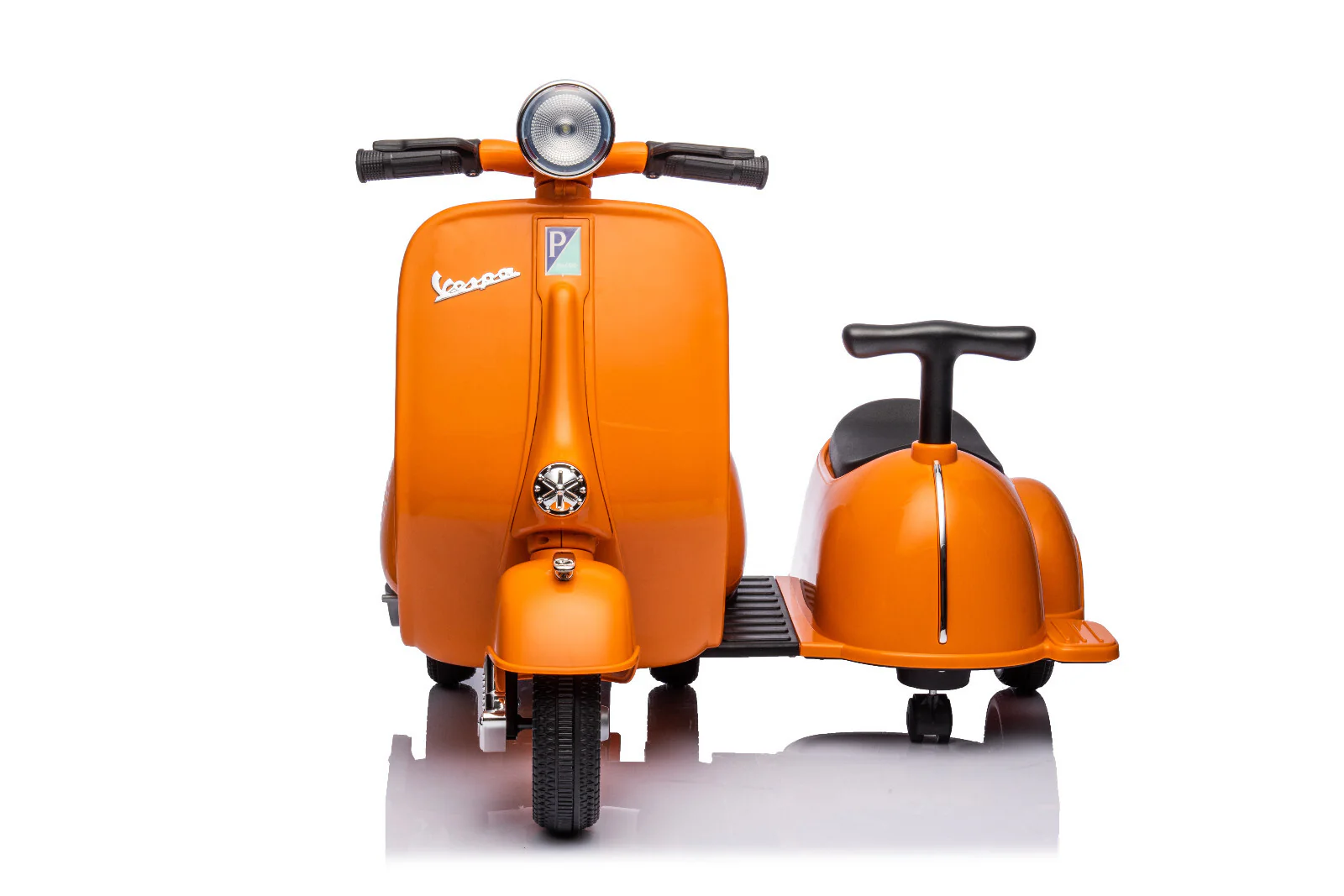 6V Licensed Vespa Scooter Motorcycle with Sidecar in 5 Colors - Image 5