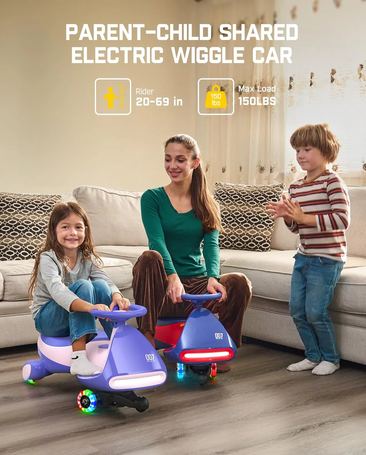 6V N7 Classic Electric Wiggle Car with Pedal and Rechargeable Battery - Image 4