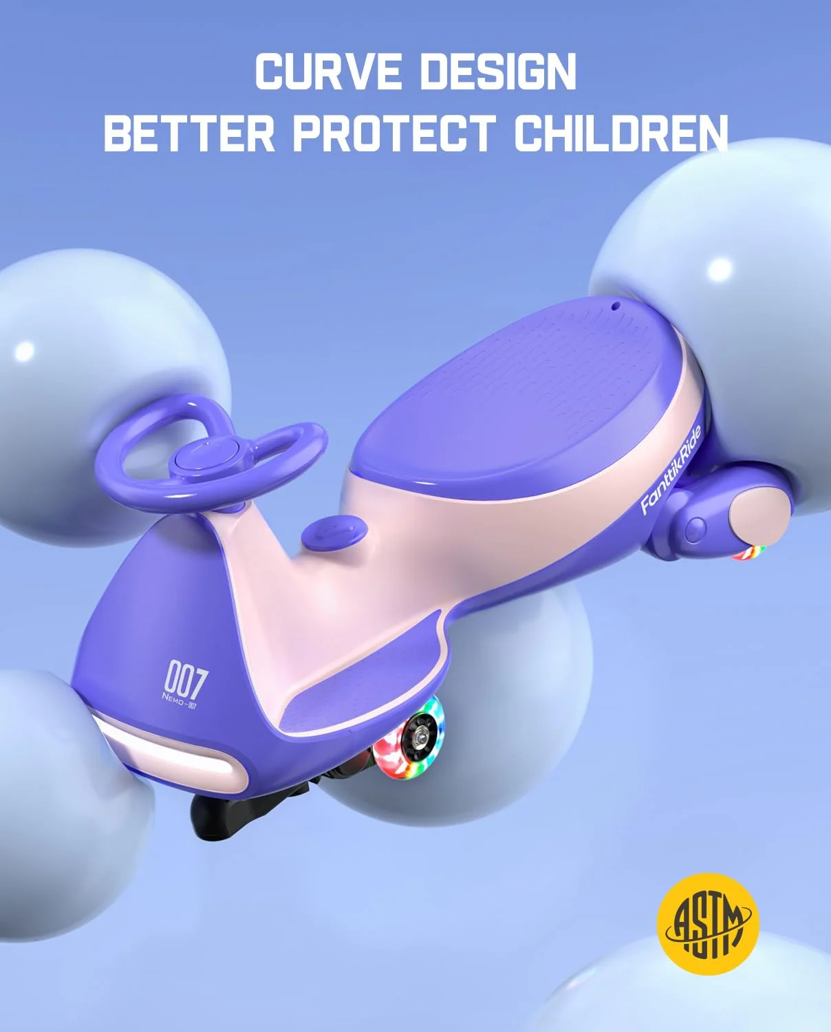6V N7 Classic Electric Wiggle Car with Pedal and Rechargeable Battery - Image 7