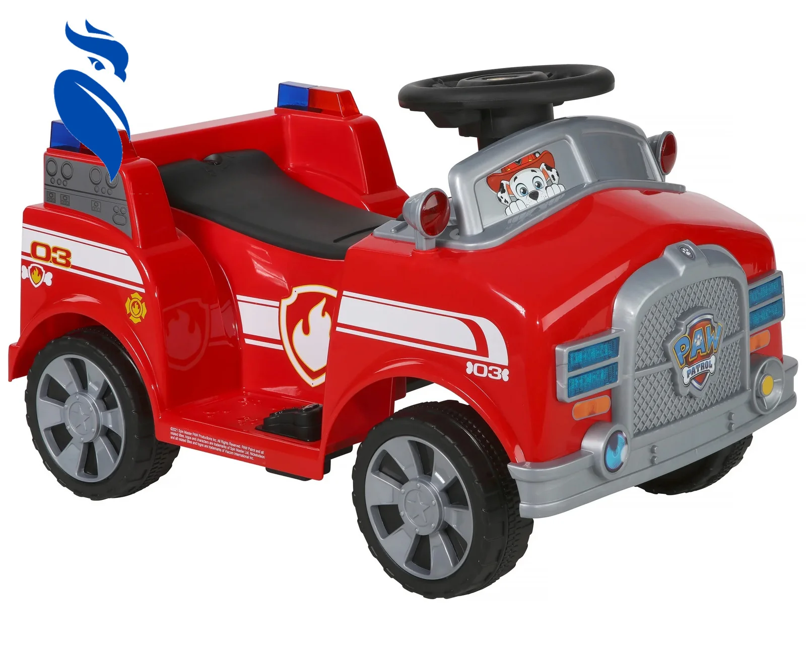 6V Battery-Powered Paw Patrol Marshall Quad Ride-On Toy - Image 11