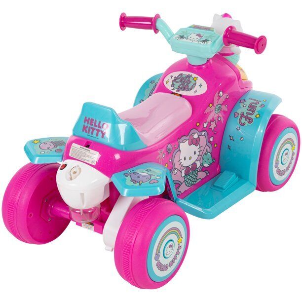 6V Pink Electric Quad Bike with Bubble Tank for Girls - Image 12